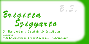 brigitta szigyarto business card
